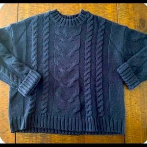 Perfect Navy cable knit  sweater